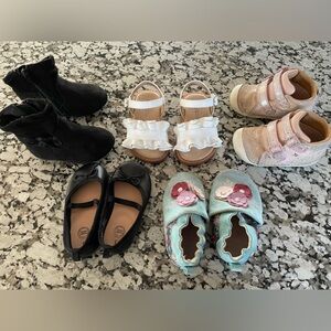 Lot of toddler girls shoes